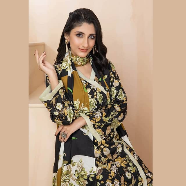 Ideas Linen Unstitched Digital Printed Suit LT-22018 3Pcs