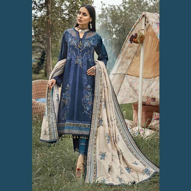 Ideas Unstitched Khaddar Suit K-22064 3PC