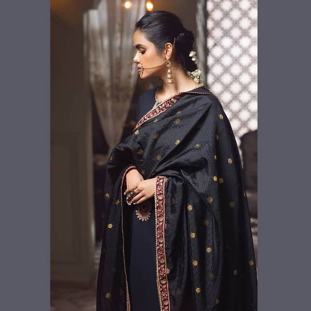 Ideas Unstitched Khaddar Suit With Jacquard Dupatta MJ-22086 3PC