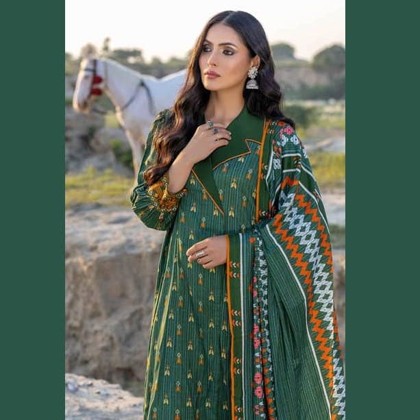 Ideas Twill Linen Unstitched Digital Printed Suit LT-22011B 3PC