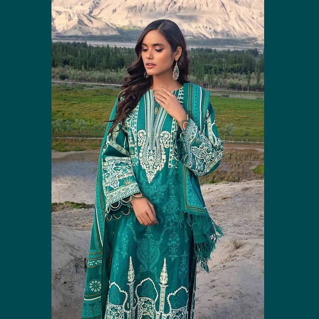 Ideas Unstitched Printed Pashmina Shawl Suit AP-12051 3PC