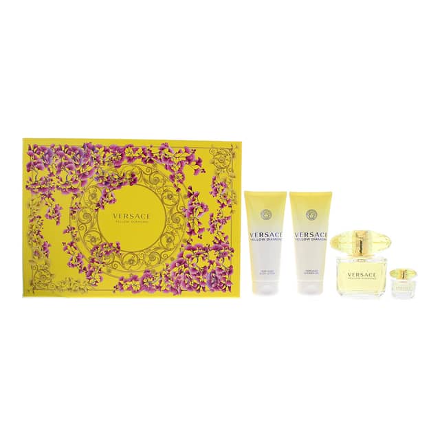 Versace Yellow Diamond 4 Piece Gift Set