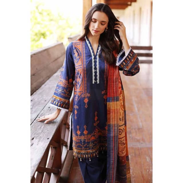 Lawn Unstitched Digital Printed Suit CL-32341 3PC