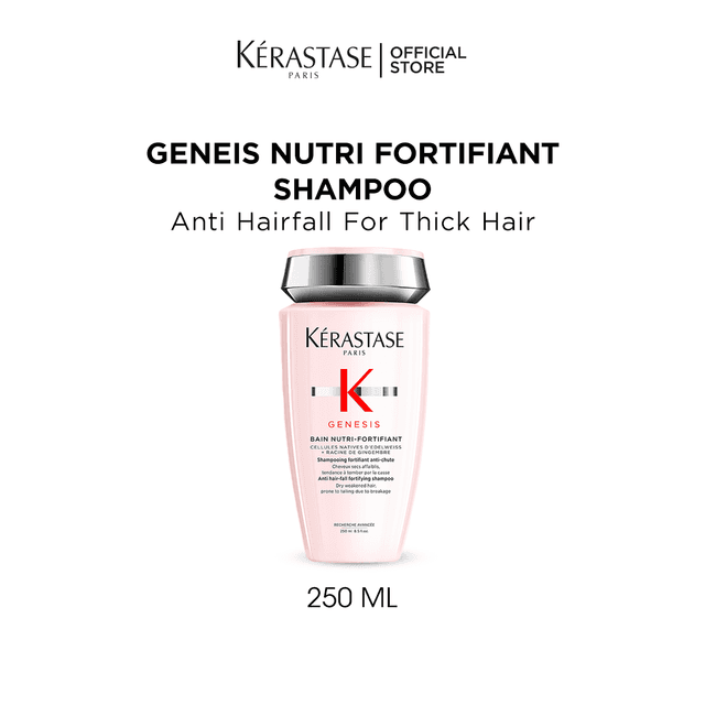 Kerastase Genesis Nutri-Fortifiant Shampoo 250ml- Anti-Hair Fall For Thick & Dry Hair