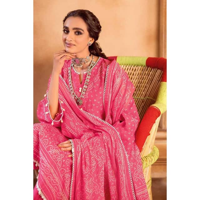 Chunri Lawn Unstitched Suit CL-32100A 3PC