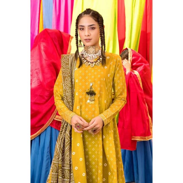 Unstitched Chunri Lawn Suit CL-32126B 3PC