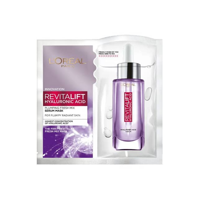 L'Oreal Paris Revitalift Hyaluronic Acid Plumping Fresh Mix Serum Mask X 1
