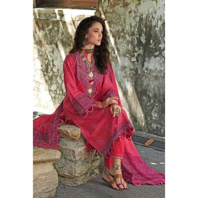 Chunri Lawn Unstitched Suit CL-22067B 3PC