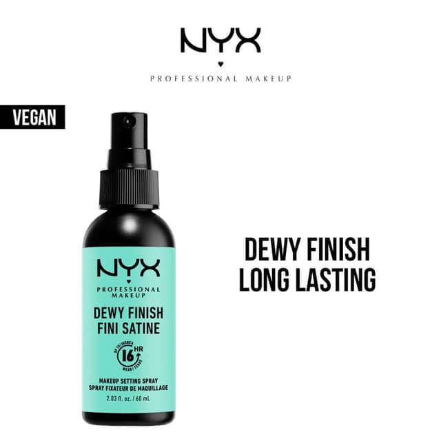 NYX Cosmetics Makeup Dewy Finish Long Lasting Setting Spray