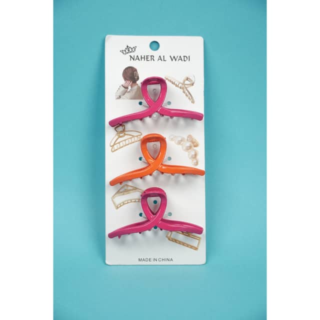 Penguins Girls Metal Hair Catcher Pack Of 3