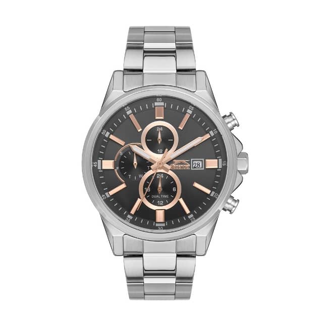 Slazenger Gents Stainless Steel Watch SL.09.2139.2.05 Grey