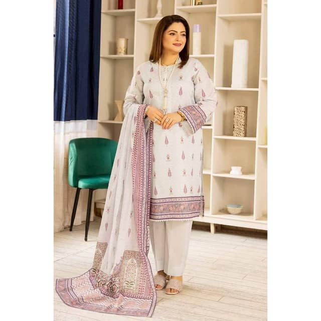 Ideas Printed Lawn Unstitched Suit CL-42196 A