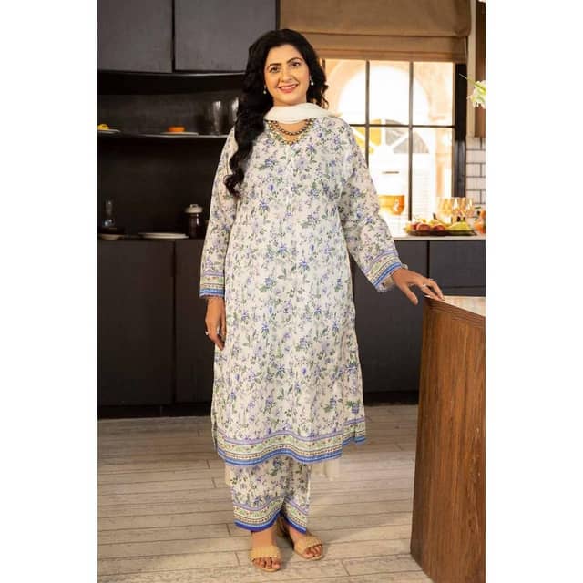 Ideas Printed Lawn Unstitched Shirt SL-42004