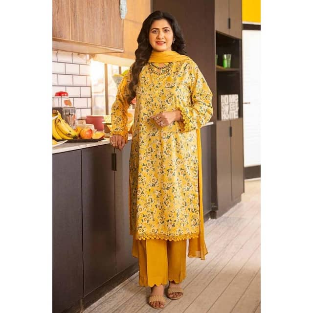 Ideas Printed Lawn Unstitched Shirt SL-42007