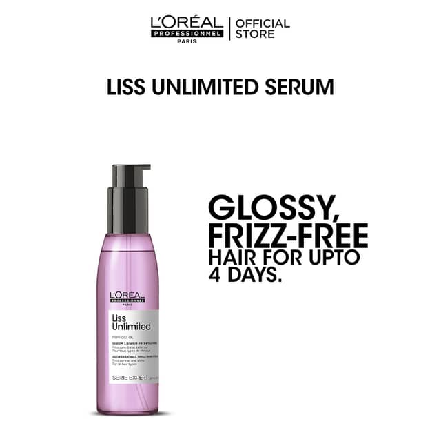 L'Oreal Professionnel Serie Expert Liss Unlimited Shine Perfecting Blow Dry Hair Oil 125ml