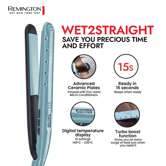 S7300 Remington Wet To Straight Straightener