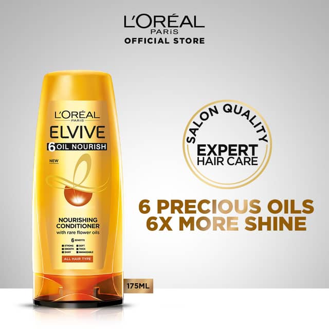 Loreal Paris Elvive 6 Oil Nourish Conditioner 175 ml - For Dull & Dry Hair