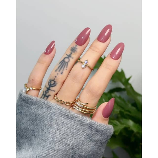 Nail Queen Rosy Glitter Nails