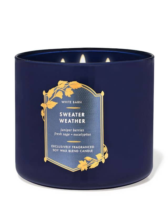 Bath And Body Works Sweather Weather 3-Wick Candle