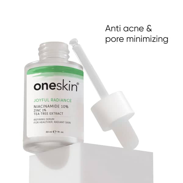 OneSkin Joyful Radiance  Niacinamide 10%  Zinc 1% Tea Tree Extract Serum  30ml