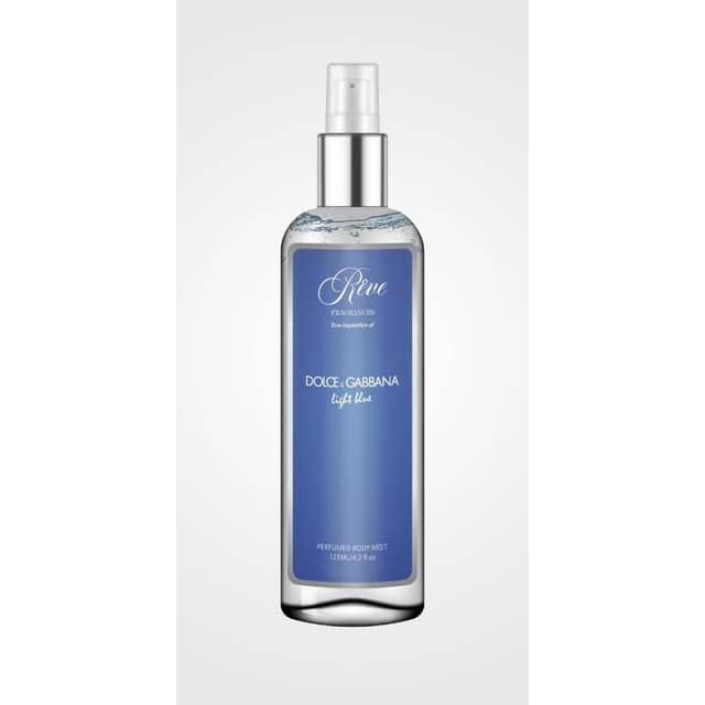 Dolce & Gabbana Light Blue Body Mist By Reve Fragrances 125ml