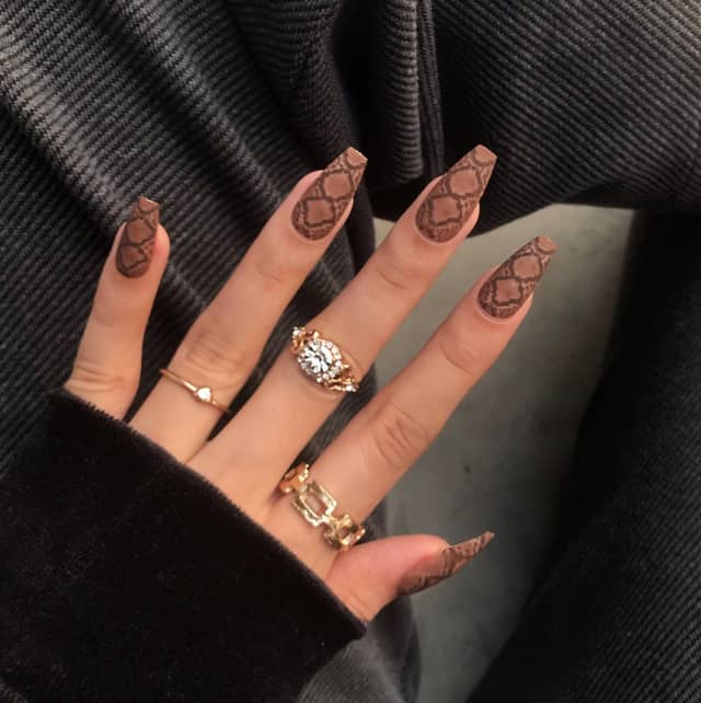 Nail Queen Snake Skin Nails