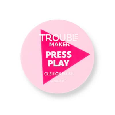 Trouble Maker Press Play Blush Cushion