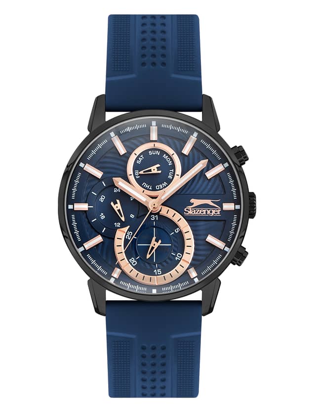 Slazenger Gents Stainless Steel Watch SL.9.6400.2.01 Blue