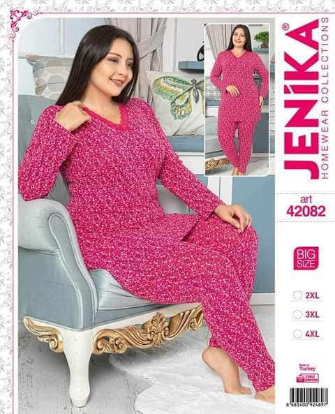 Jenika Collection 2 Pieces Night Suit Big Size 42082