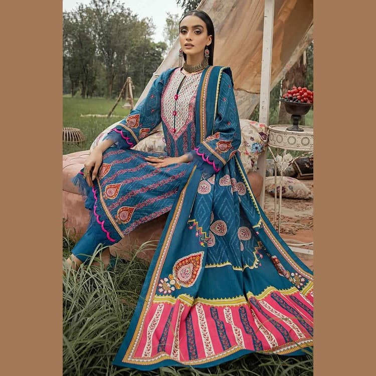 Ideas Unstitched Khaddar Suit K-22053 3PC