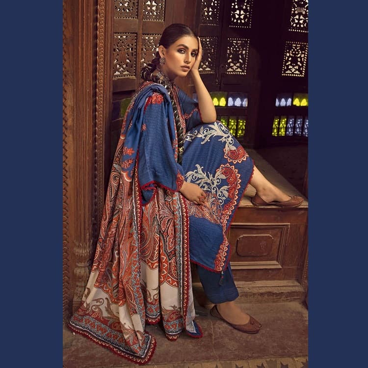 Pashmina Shawl Unstitched Suit AP-22014 3PC