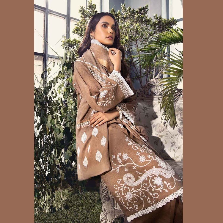 Ideas Unstitched Printed Pashmina Shawl Suit AP-12098 3PC