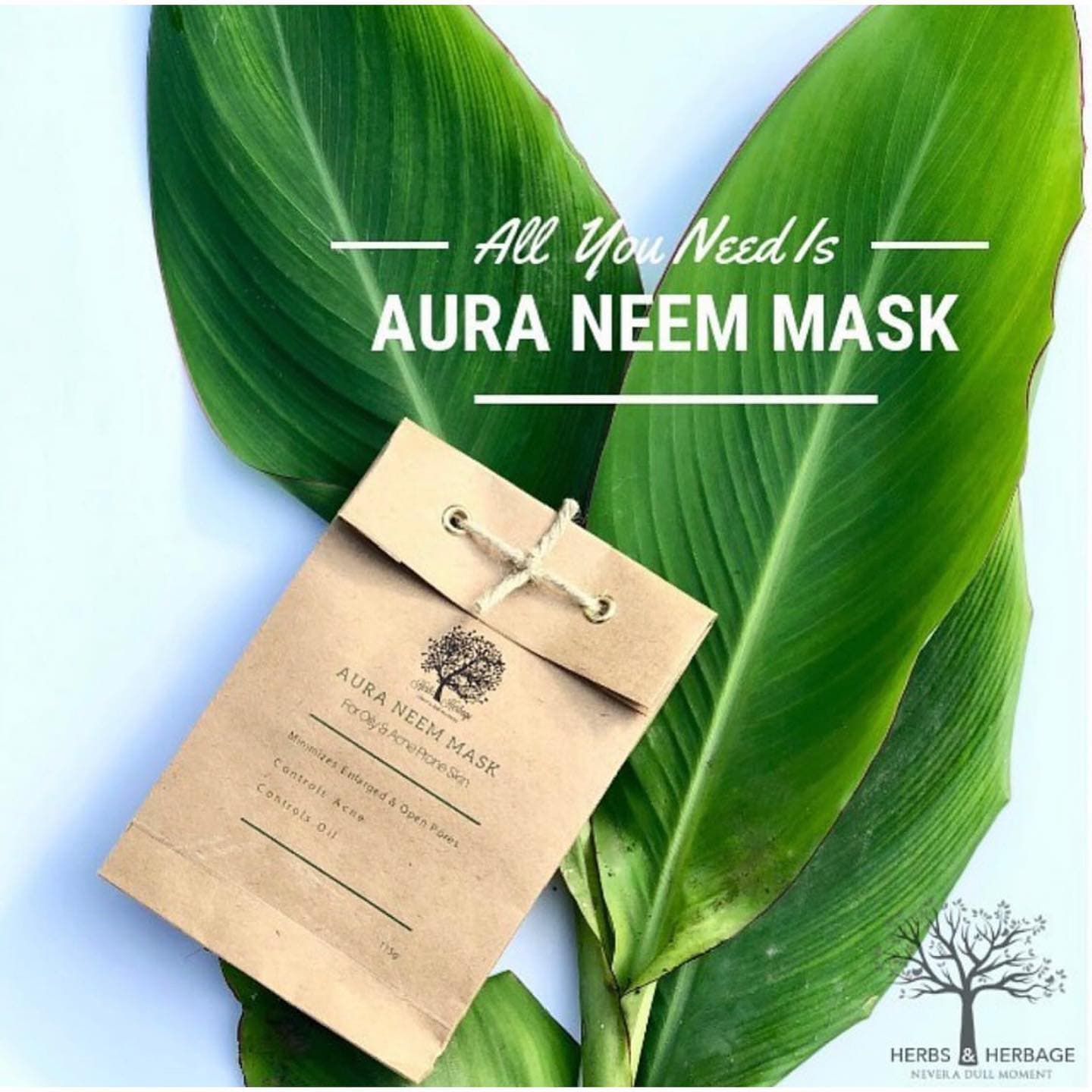 Herbs & Herbage Aura Neem Mask for Oily Acne Prone Skin