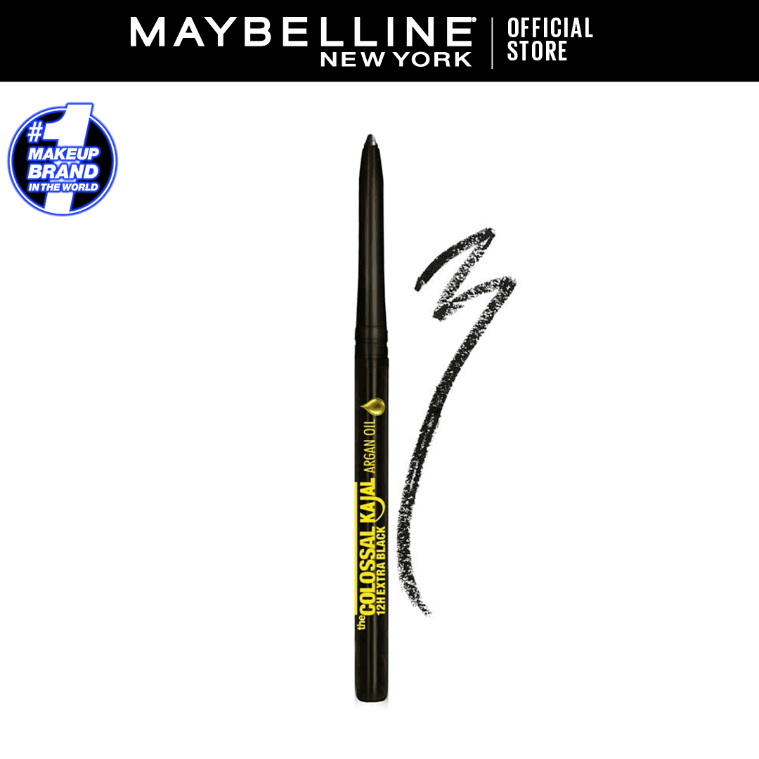 Maybelline New York Colossal Kajal Argan Oil 12 Hr Khol Liner - 01 Black Kajal
