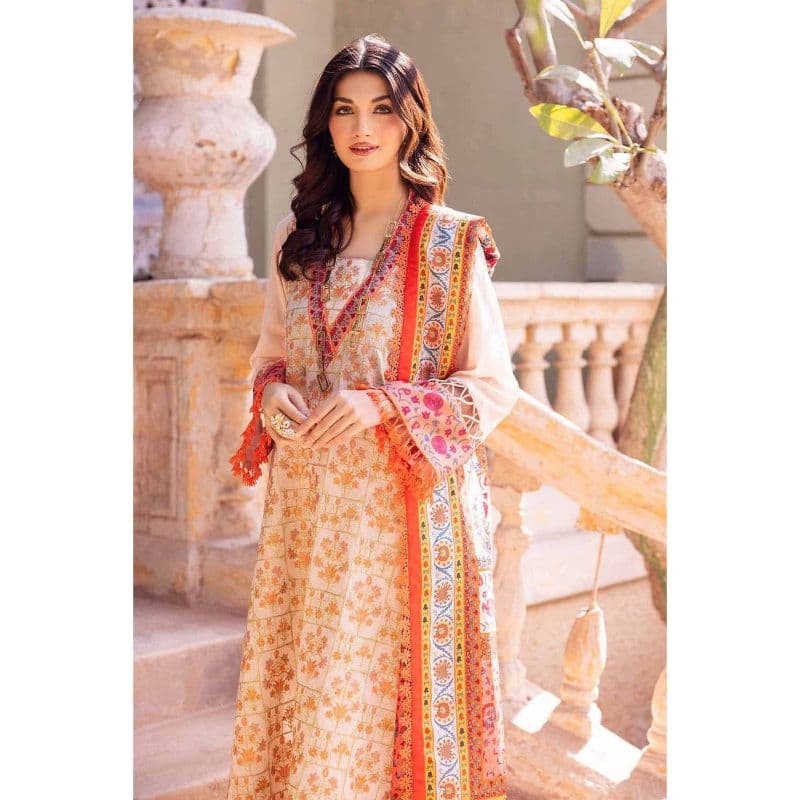 Luxury Tissue Silk Dupatta Unstitched Jacquard Suit SSM-32021 3PC