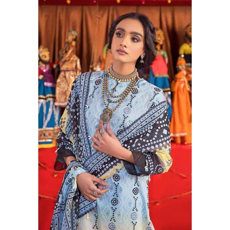Chunri Lawn Unstitched Suit CL-32097A 3PC