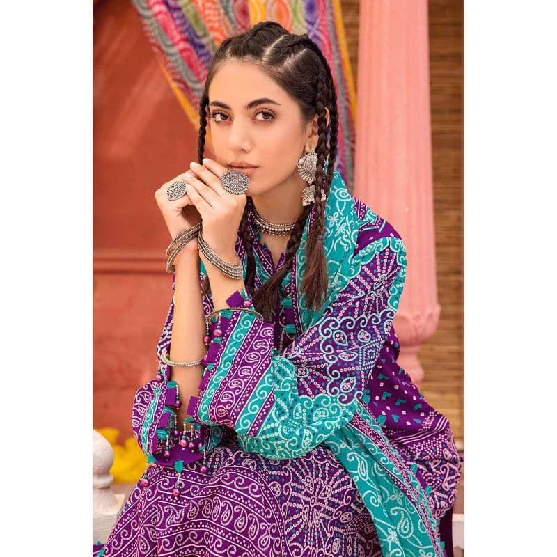 Chunri Lawn Unstitched Suit CL-22212B 3PC