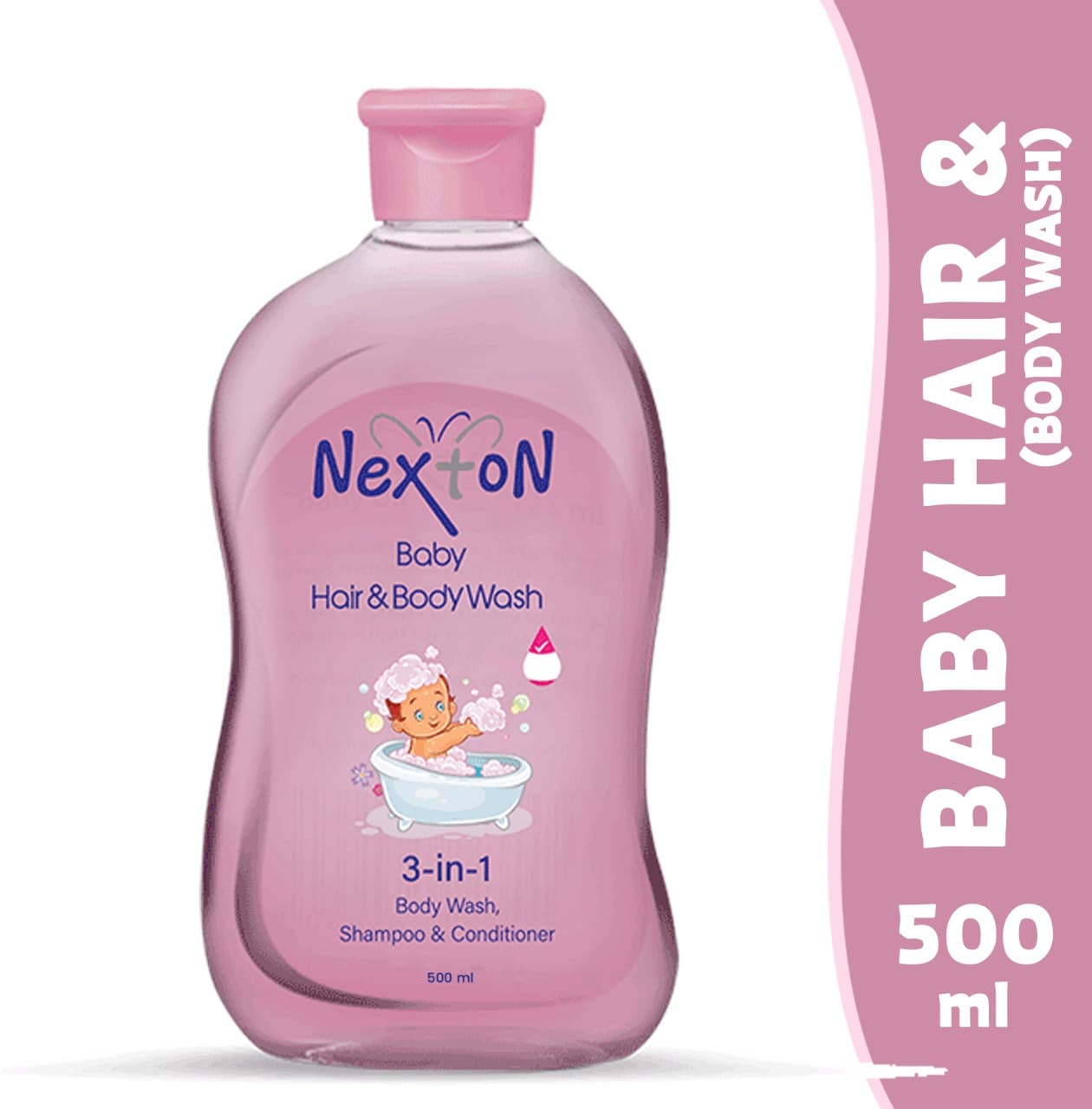 Nexton Baby Hair & Body Wash 3in1 500ml