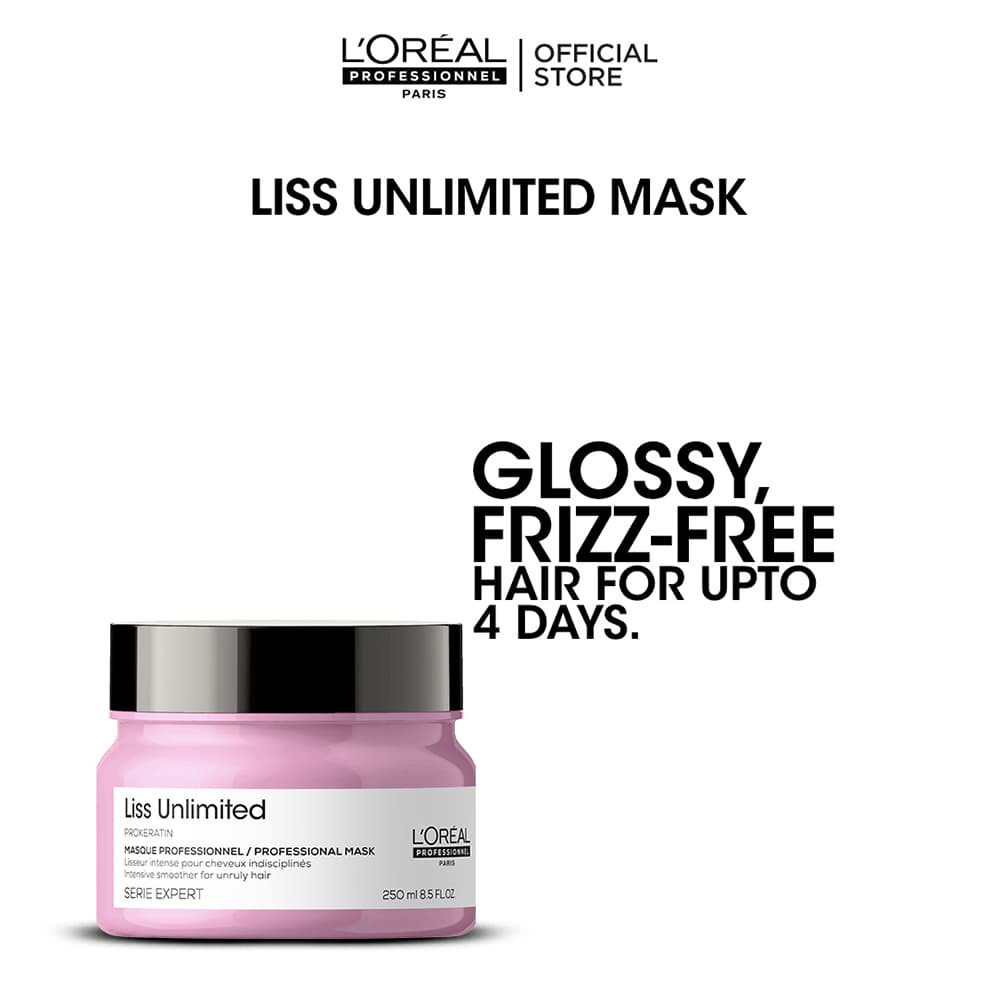 L'Oreal Professionnel Serie Expert Liss Unlimited Mask 250ml - For Frizzy & Unruly Hair