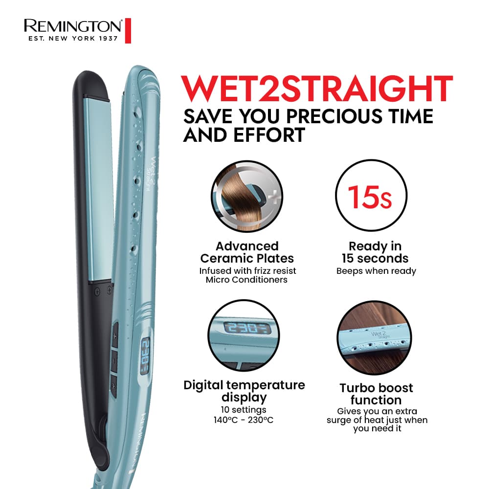 S7300 Remington Wet To Straight Straightener