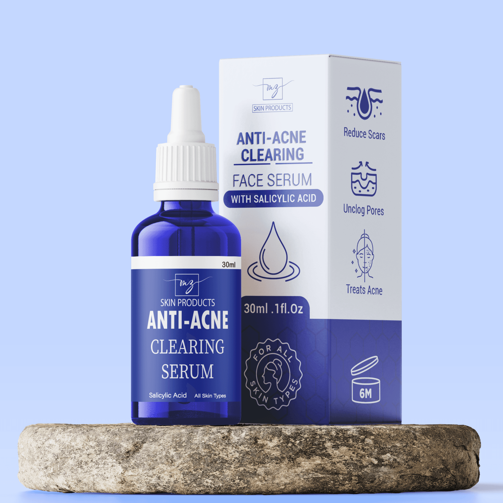 MZ Skin Anti-Acne Clearing Face Serum With Salicylic Acid30ml