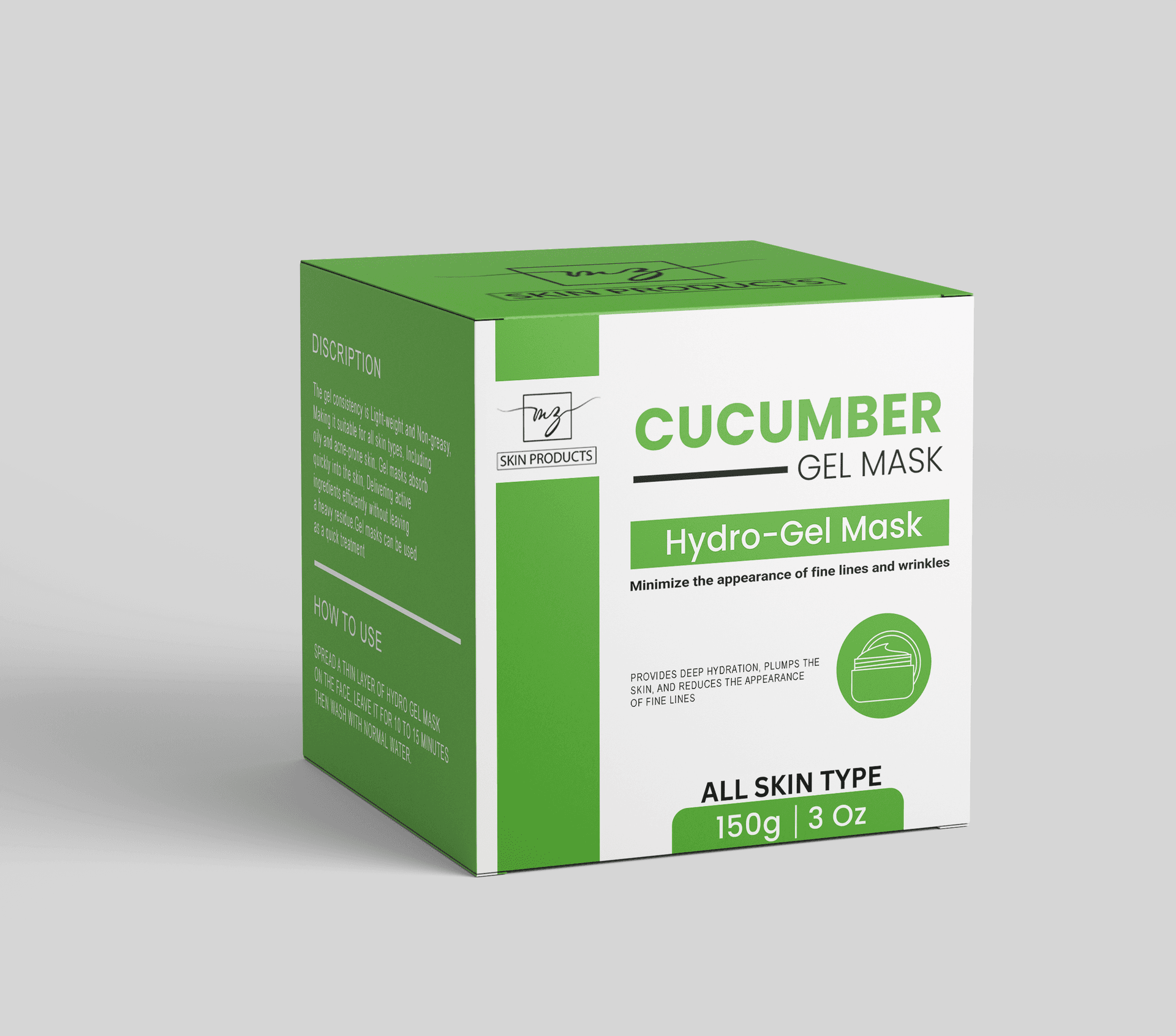 MZ Skin Cucumber Gel Mask 150g