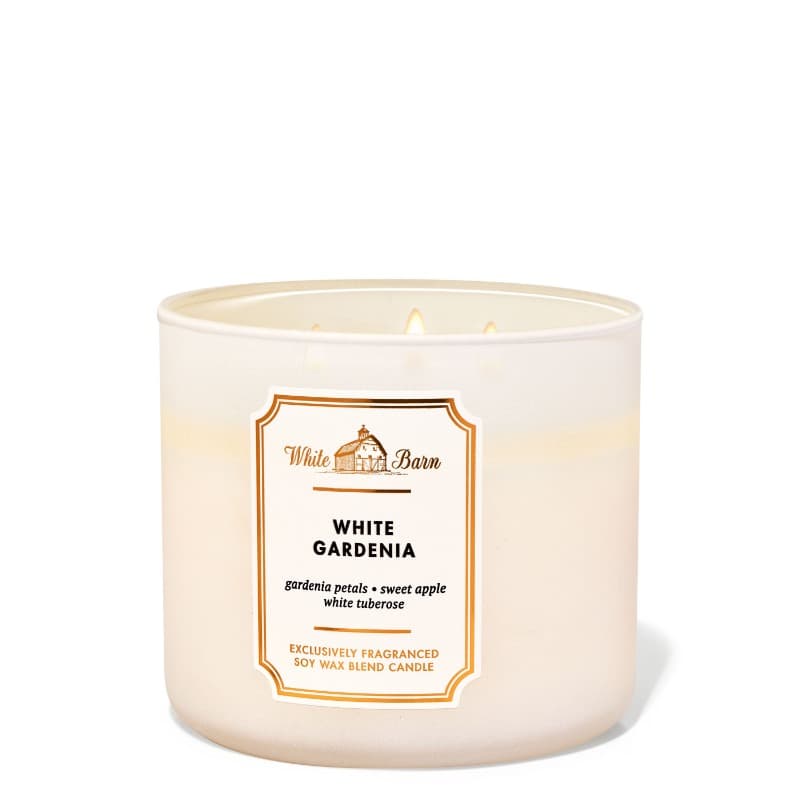 Bath And Body Works White Gardenia 3- Wick Candle