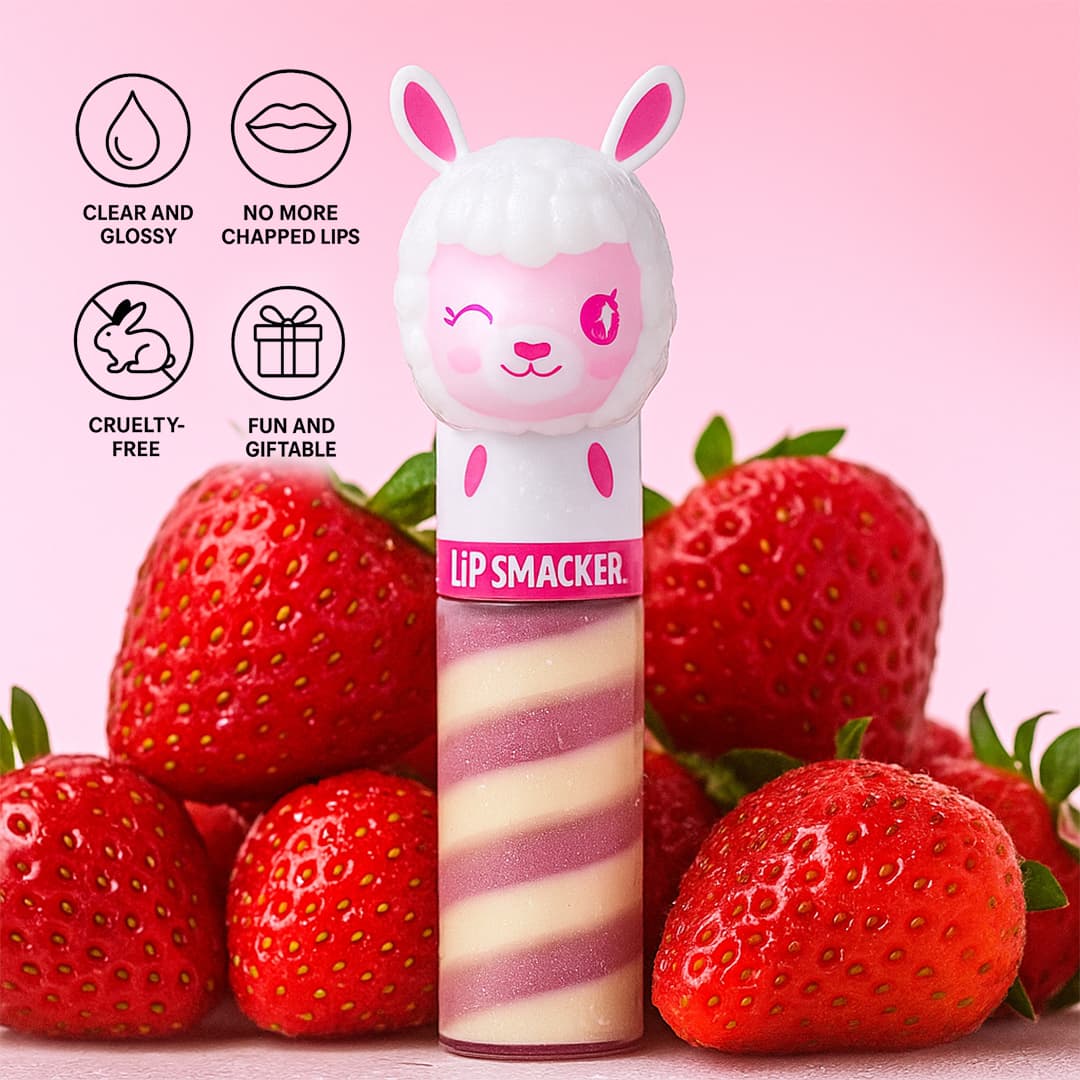 Lip Smacker Lip Gloss for Kids Straw-ma-LIama Berry