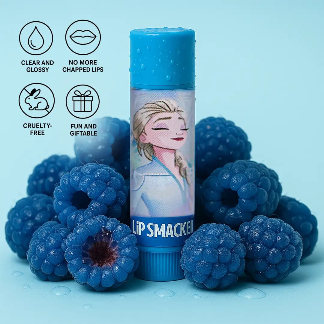 Lip Smacker Disney Frozen II Elsa Northern Blue Raspberry Lip Balm