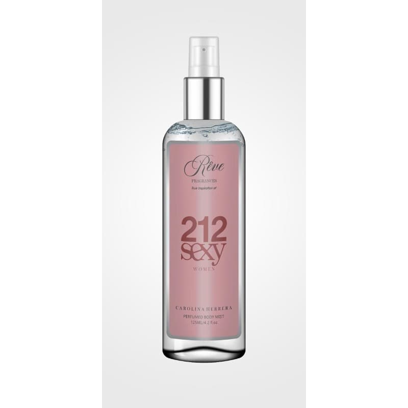 Carolina Herrera 212 Sexy Woman Body Mist By Reve Fragrances 125ml