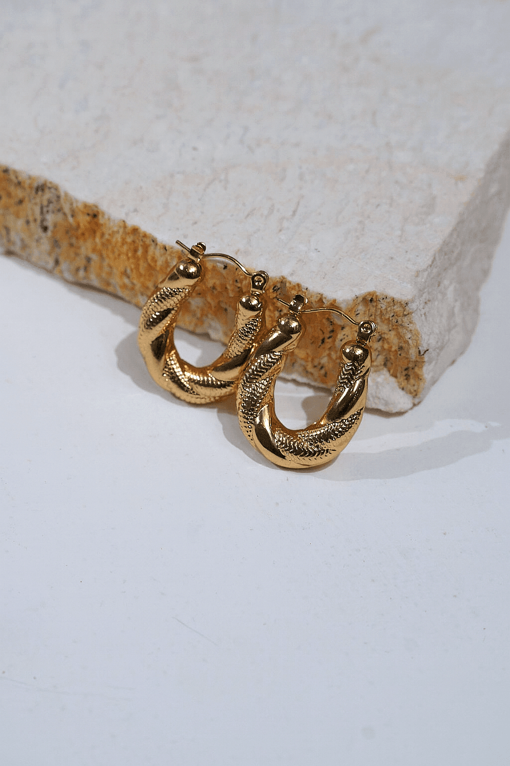 Kushim Coiled Loop Earrings