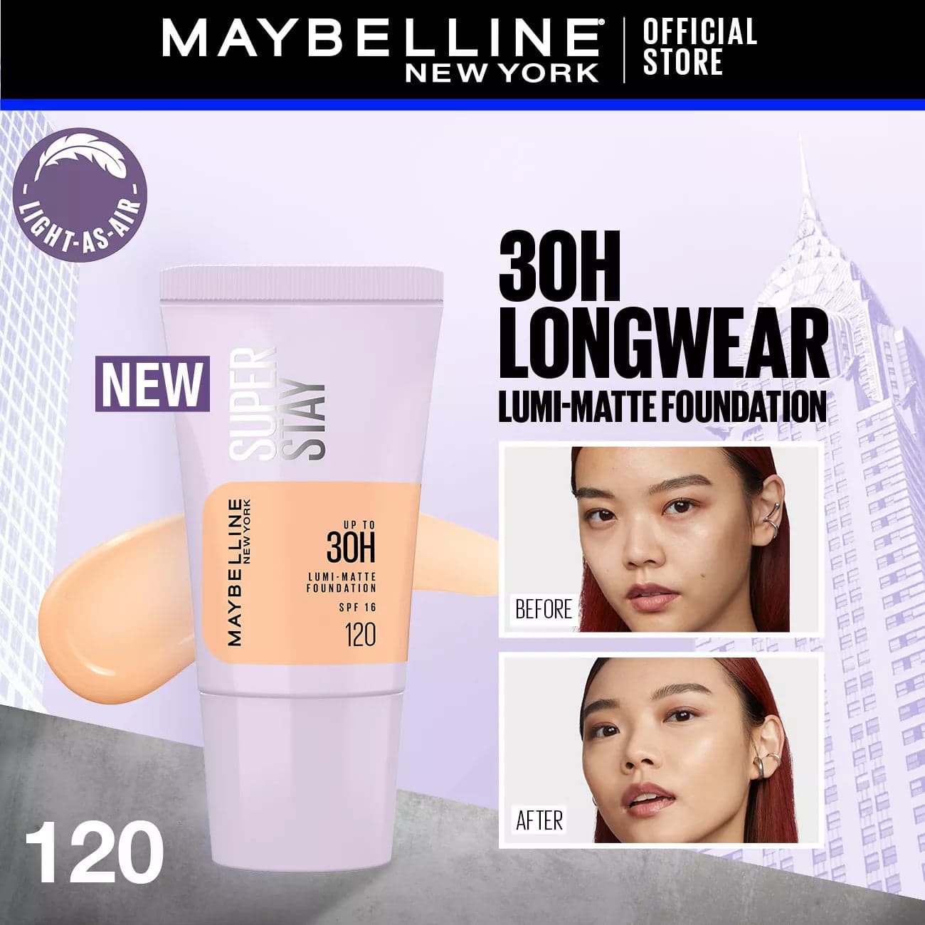 Maybelline Super Stay Up To 30H Lumi Matte Foundation 18ml