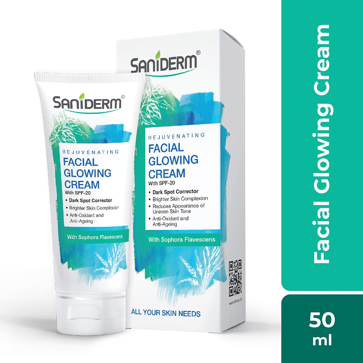 Saniderm Glowing Cream With Sophora Flavescens SPF-20