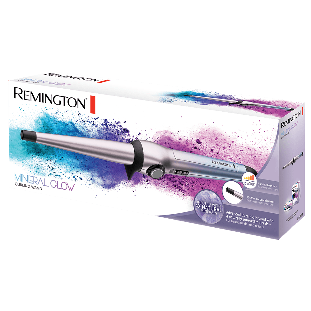 CI5408 Remington Mineral Glow Curling Wand